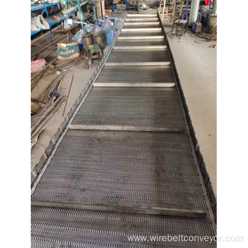 Plain mesh conveyor belt fabric